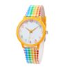 Girls Teens Colorful Gingham Analog Watch